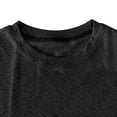 thumbnail image 5 of Mrat Womens Tank Tops Dressy Casual Women's Fashion Solid Round Neck Short Sleeves Casual T-Shirt Tops Womens Tank Tops Dressy Casual S-244 Black XXL, 5 of 6