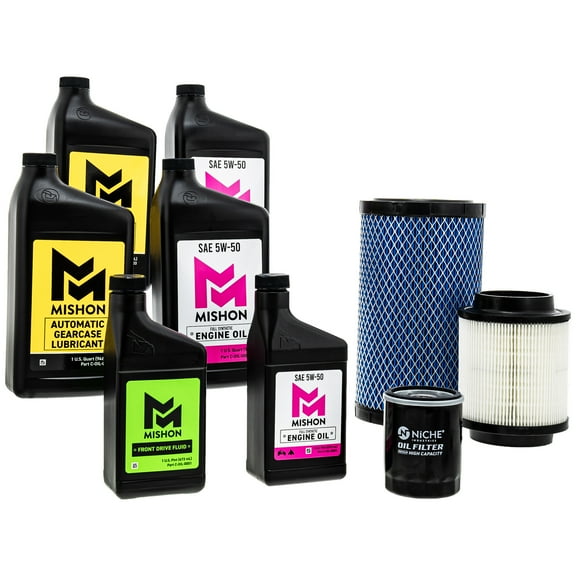 Mishon Full Service Oil Change Kit for Polaris Ranger XP 1000 Northstar DOHC UTV MK1012895