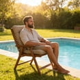thumbnail image 6 of Non-Slip Rocking Chair Cushion Extra Large Chair Pads with High Back Linen Cushion for Rocking Chair Pack of 1 Coffee, 6 of 6