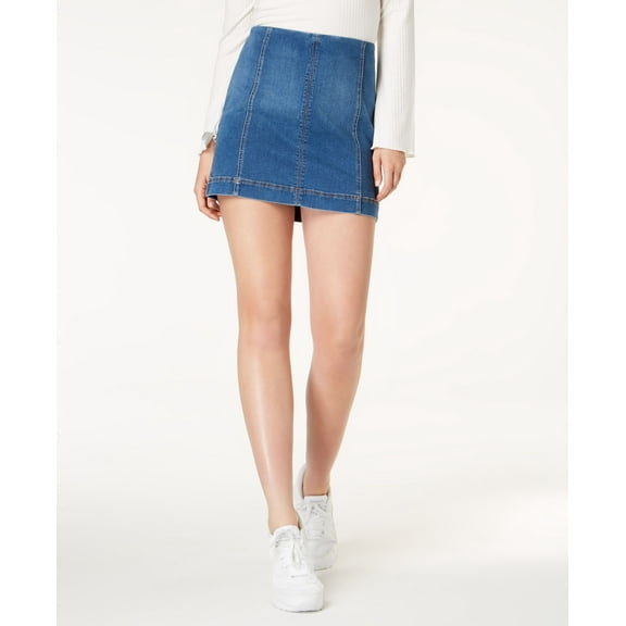 Tinseltown Juniors Denim Mini Skirt Medium Wash 7