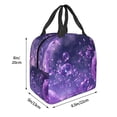 thumbnail image 3 of Honeii Purple Bubble Abstract Art Print Lunch Bag Women, Lunch Box Lunch Bag for Women Adult Men, Small Leakproof Cute Lunch Tote Large Capacity Reusable, 3 of 8