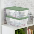 thumbnail image 5 of Sterilite 16 Qt Plastic Storage Tote Home Organizer Bins with Lid, (2 Pack), 5 of 6