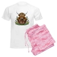 thumbnail image 6 of CafePress - Highland Cow Sitting In A Metal - Men's Light Loose Fit Cotton Pajama Set, 6 of 7