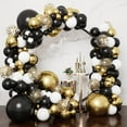 thumbnail image 2 of GIRACOA Pack of 80 pcs Black Balloons and Confetti Balloons, Gold Balloon, Silver Balloon, Birthday Balloons, Wedding Balloon, Baptism Balloon, as Birthday Wedding Baby Party Decoration, 2 of 4