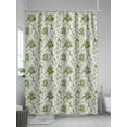 thumbnail image 5 of Sage Green Leaves Shower Curtain Set ，Waterproof Fabric Shower Curtains Abstract Vintage Country Texture Shower Curtains for Bathroom,Bathroom Decor 72"x84", 5 of 6