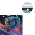 thumbnail image 5 of Yayeee Shower Curtain with Hooks 72"x72" Waterproof Fabric Bathroom Hanging Decor, Space Astronaut, 5 of 5