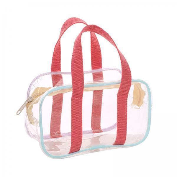 Bolsa de mano transparente,Bolsa de viaje transparente para playa de PVC transparente,Bolsa de viaje impermeable para natación,Bolsa transparente para maquillaje,cosméticos y deportes,Bolsa