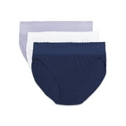 Warners® Blissful Benefits Dig-Free Comfort Waistband with Lace Microfiber Hi-Cut 3-Pack 5109W