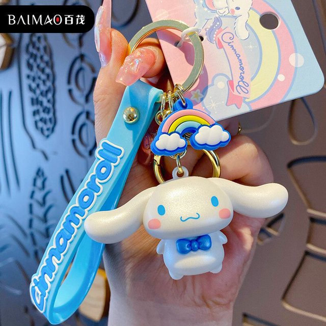 LLavero de cámara Sanrio de dibujos animados, Hello Kitty, exquisito My Melody Pochacco Cinnamoroll, colgante de Bolsa Escolar Kuromi Fivean unisex