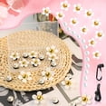 thumbnail image 5 of 23Pcs Flower Pearl Charms - Compatible with Bogg Bag & Simply Southern Totes, Decoration Charms for All Models, with Insert Carabiner & Key Chain Hook, 5 of 7