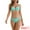 Light Blue, variant on DARING DIVA Women's Push Up Underwire Ruched Swimsuit 2 Pieces L Light Blue