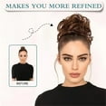 thumbnail image 6 of Messy Bun Hair Piece Wavy Curly Claw Clip Hair Bun Synthetic Fake Messy Bun Hair Extensions, 6 of 6
