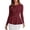 Burgundy, variant on PRETTYGARDEN Women's Fall Lightweight Cardigan Sweaters | Long Sleeve Peplum Tops, Button Up, Slim Fitted, Flared Hem, Soft Ribbed Knit, Business Casual Outfits, Winter Trendy Clothes