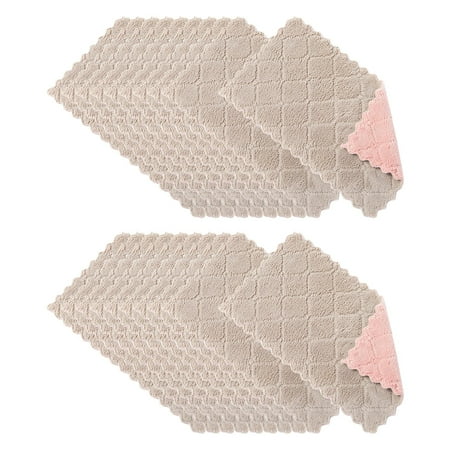 

20PCS Kitchen Rag Does Not Lint Easy To Clean Rag Housework Cleaning Absorbent Thickening Hand Wash Dish Towel
