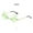 D, variant on WIFKLSIIPG 1PC Personalized Retro Steampunk Frameless Gradient Transparent Sunglasses