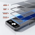 thumbnail image 5 of Aramid Fiber Case for Samsung Galaxy Z Flip 4 Case Aramid Fiber Thin Fit Slim Minimalist 6 FT Military Grade Drop Protection Case with Wireless Charging, Black&Silver, 5 of 12