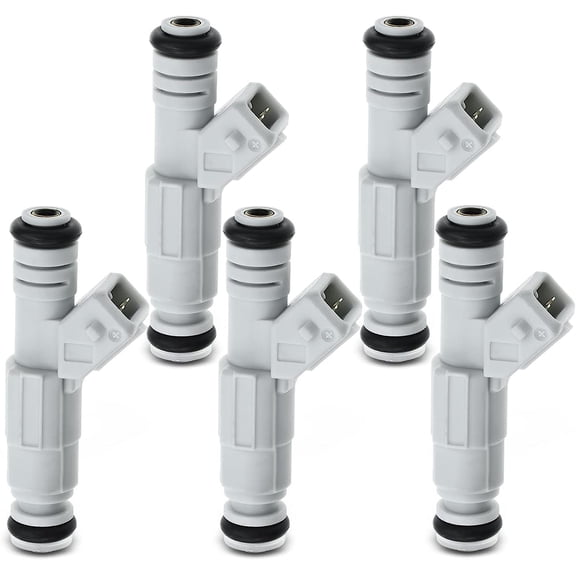 A-Premium Fuel Injectors Compatible with Volvo C70 V70 1998 S70 1998 1999 2000 2.3L, Gas, Set of 5, Replace# 0280155766