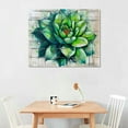 thumbnail image 2 of GOSMITH Succulent Wall Art for Living Room Bathroom Wall Decor Watercolor Style Green Plant Canvas Prints Modern Botanical Simple Still Life Flowers Home Office Decor Picture, 2 of 4