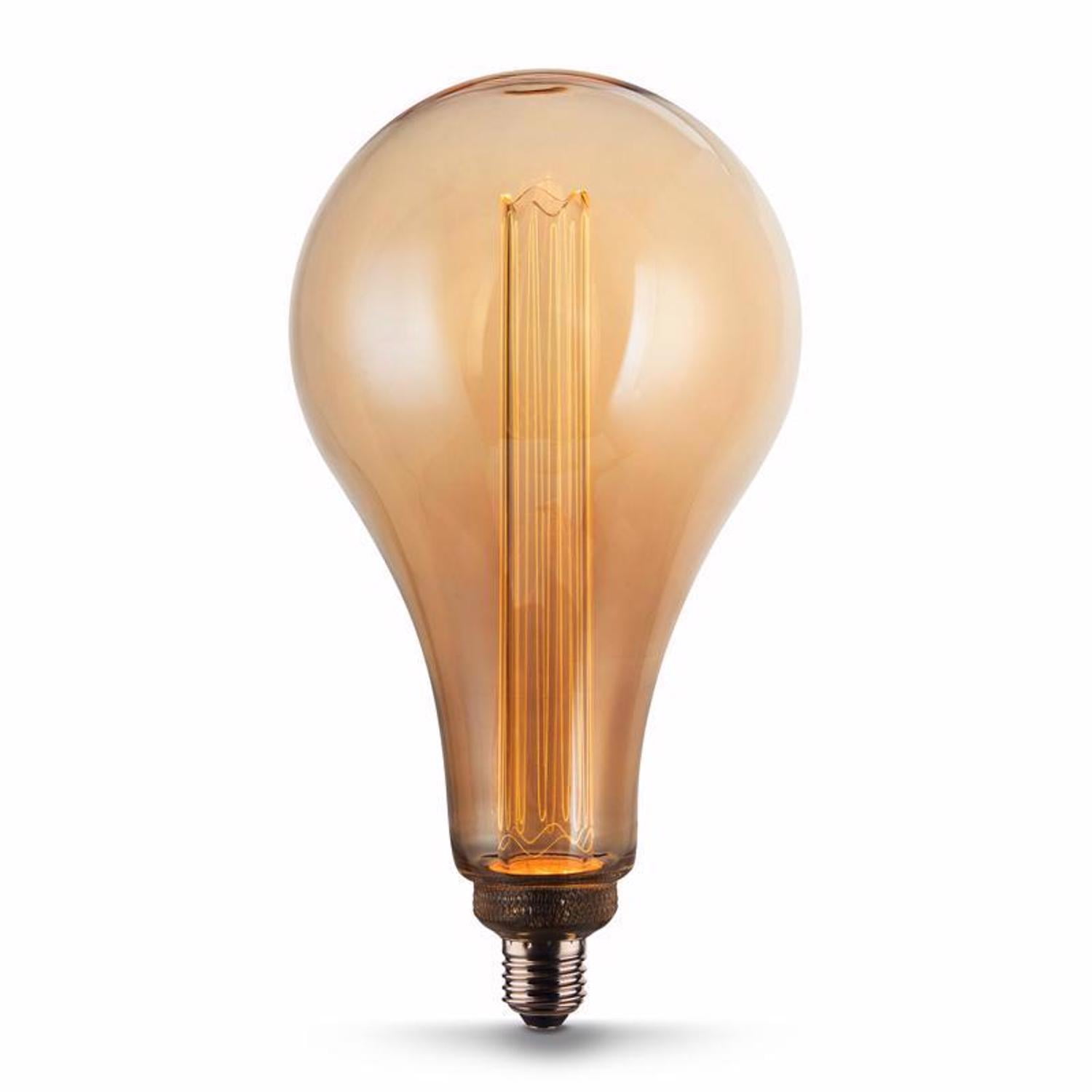 Feit PS50 E26 (Medium) Filament LED Bulb Warm White 60 Watt Equivalence 1 Pk
