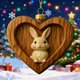 thumbnail image 1 of Christmas Animals Print Acrylic Hanging Christmas Gifts For Family Colleagues Christmas Tree Decoration, 1 of 8