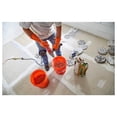 thumbnail image 4 of Homer Bucket Steel Wire Handle with Plastic Grip Round Shape 5-Gal Liquid Capacity, 3 Packs for Multiple Purpose Orange, 4 of 4