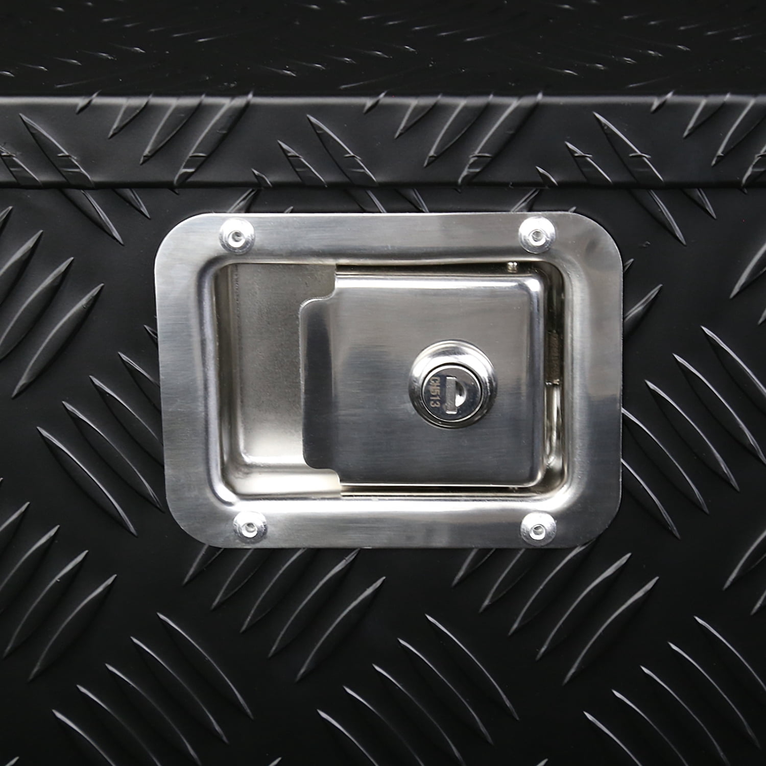 ECCPP 35inch Heavy Duty Aluminum Truck Bed Tool Box, RV Storage Organizer Trailer Storage Toolbox W Lock Keys Underbody Flatbox Truck Car Outdoor Trai