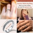 thumbnail image 6 of Silvora Anxiety Ring for Women Sterling Silver Spinner Rings with Sandblast Finish Stress Relieving Wedding Promise Jewelry, Size 05-12, 6 of 9
