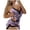 Light Purple, variant on Gunia Halloween Pjs Women 2 Piece Lace Print Sleeveless Camisole Tank Top And Shorts Set Pajamas Sleepwear Light Purple Xl