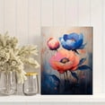 thumbnail image 2 of Qisvanset 12x16 Inch Colorful Peony Canvas Wall Art, Textured Floral Painting Elegant Botanical Home Ornament, 2 of 8
