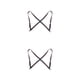 thumbnail image 1 of Minnieouse Unisex Brace Reemplazo de moda Coreano Easy Matching Adultos Portable Elástico Back Braces con 2 Clips Coffe Café 2piezas, 1 of 6