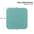 thumbnail image 2 of Yiaed Teal Green Glitter Print Leather Coasters for Drinks - Cup Coasters Coffee Table Kitchen Table Bar, Home & Office Gifts Handmade Drink Coasters-Square, 2 of 6