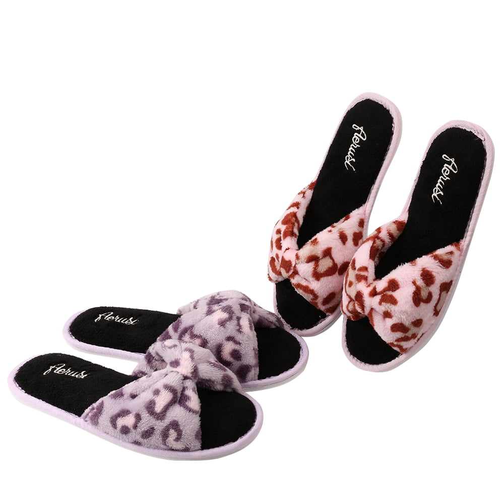 Leopard Memory Foam Warm Comfortable Home House Slipper