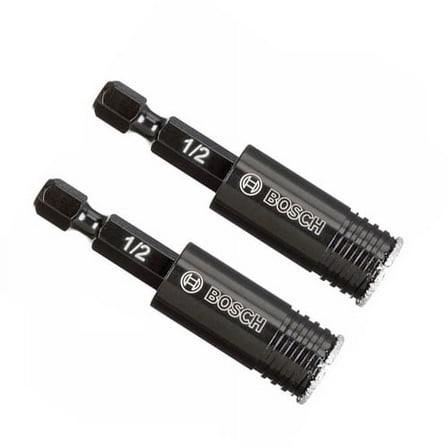 Bosch 2 Pack of 1/2" Diameter x 1 Inch Diamond Hole Saws - HDG12-2PK