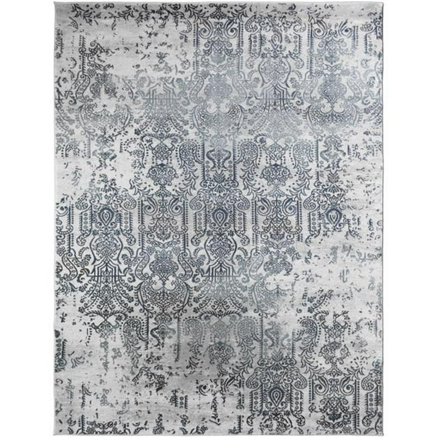 Mayberry Rug EV8965 5X8 5 ft. 3 in. x 7 ft. 3 in. Everest Babylon Area Rug, Blue