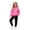 f-Hot Pink, variant on Girls Tracksuit Solid Color 2 Piece Back to School Outfit,Long Sleeve Pullover Hoodie & Elastic Sweatpants for School Daily Wear 3-4 Years