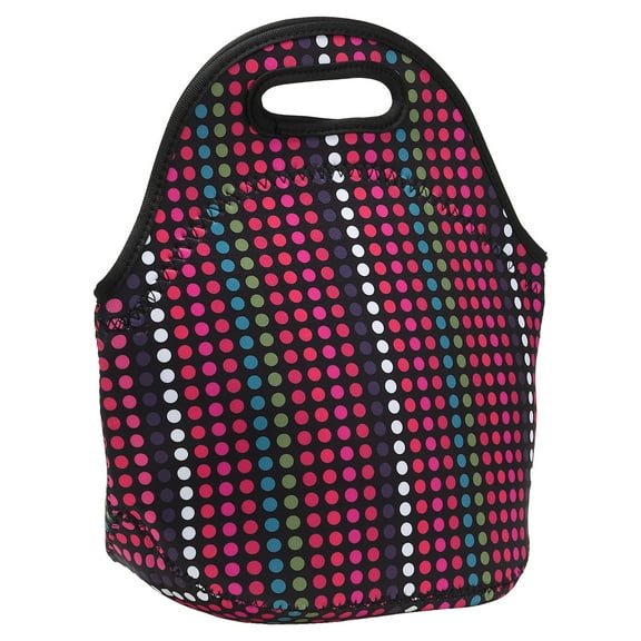 Neoprene Lunch Bags, 12"x6"x12" Lunch Portable Containers Bag, Multi-Color