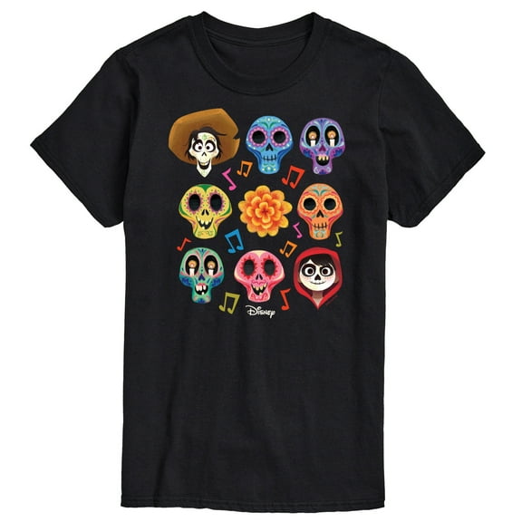 Coco - Musical Skulls - Men's Short Sleeve Graphic T-Shirt