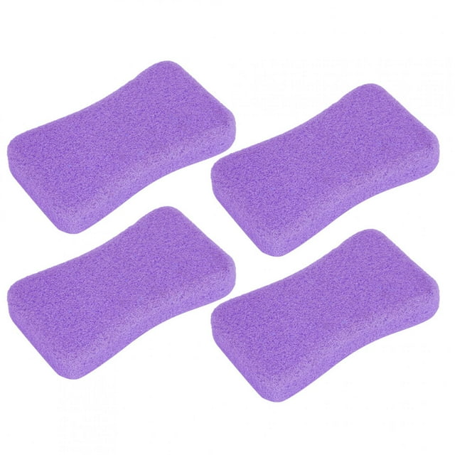 Multi-Functional Foot Care Tool 4pcs Feet Pumice Stone, Callus Exfoliate Stone For Feet Remove Hard Skin Dead Skin Exfoliation Purple