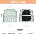 thumbnail image 3 of Light Blue Christmas Tree Seat Covers for Dining Room Chairs Set Of 4,Stretch Printed Washable Chair Seat Cover with Elastic Ties and Button,Removable Waterproof Couch Cushion Covers, 3 of 6