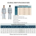 thumbnail image 2 of GLOBAL Men's Cotton Notch Collar Pajama Set with Pockets, 2-Piece, Sizes S to 3XL, 2 of 5