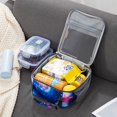 thumbnail image 3 of Fiambrera Galaxy para niños, niñas, bolsa de almuerzo aislada para niños, perfecta para jardín de infantes, compartimentos suaves, espaciosa, sin BPA, apta para alimentos, 10.2" x 7.8" x 4.7" (Galaxy), 3 of 5