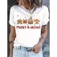 thumbnail image 1 of Disney Funny Mickey Mouse Gingerbread Castle T-Shirt Unisex #7 All size S-3XL, 1 of 4