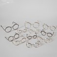 thumbnail image 4 of Gafas pequeñas para muñecas, accesorios de columpio a juego, marco de alambre de acero para gafas, 4 of 6
