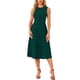 thumbnail image 1 of Vestido midi elegante de punto sin mangas con volantes y dobladillo plisado de INSPIRE CHIC L Verde Oscuro, 1 of 6