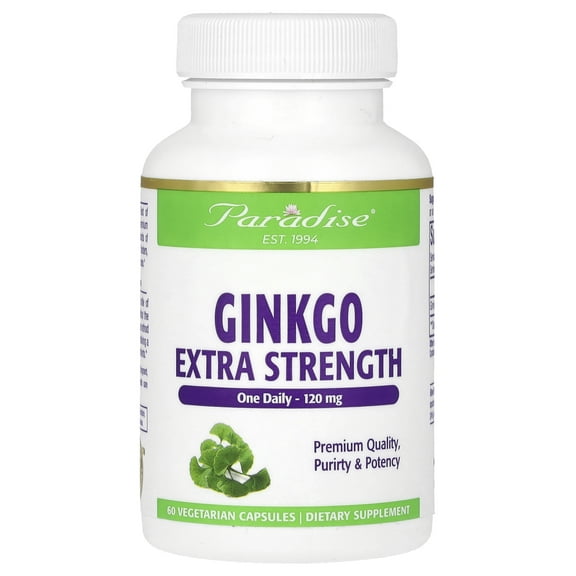 Ginkgo Biloba, 60 Vegetarian Capsules, Paradise Herbs