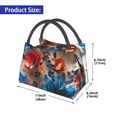 thumbnail image 2 of Honeii 3D Butterfly Print Cooler Bag Insulated, Large Leakproof Soft Sided Portable Cooler Bag,Lunch Box Lunch Bag, 2 of 6