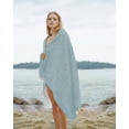 thumbnail image 2 of Vintage Haze Blue Beach Towels Oversized Super Absorbent,Farmhouse Retro Solid Color Linen Texture Lightweight Bath Towel Quick Dry Sets For Bathroom/Pool/Rv Camping/Beach Play/Gym Room 35"x70", 2 of 8