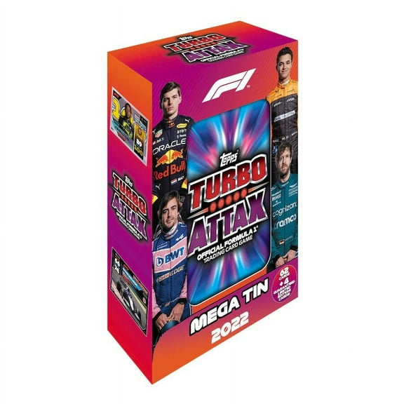 2022 Topps Formula 1 Turbo Attax Mega Tin - 1 Mega Tin at Random