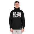thumbnail image 4 of Men's New Era Black New York Giants Functional Fandom Balaclava Helmet Stripe Tri-Blend Hoodie, 4 of 5