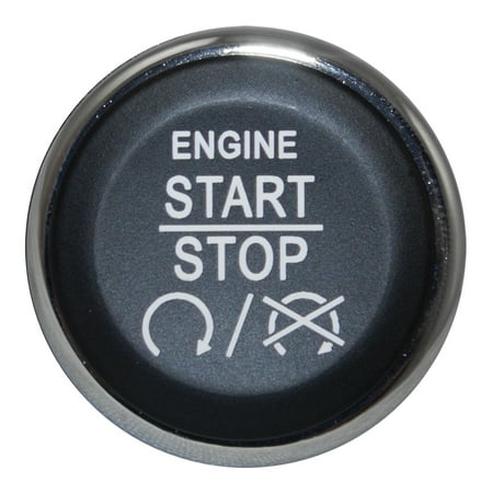 Mounting Button - BROCK Ignition Switch Stop/Start Keyless Dash Mount Push Button Replacement for Dodge Chrysler Jeep SUV Van 1FU931X9AC